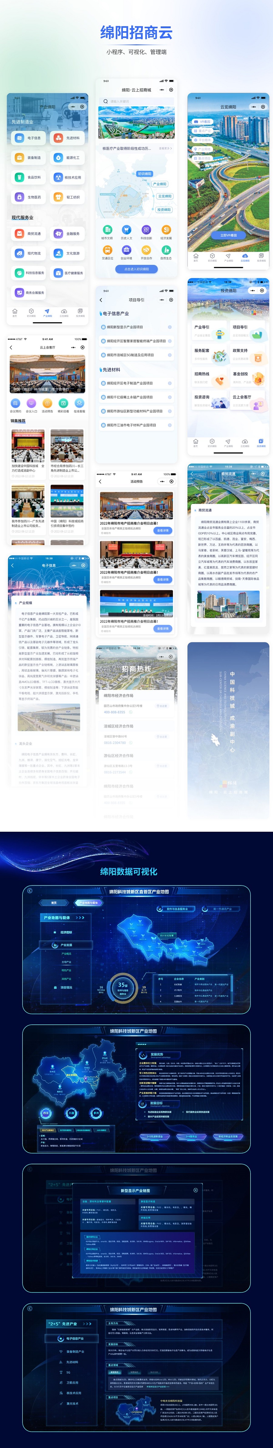 綿陽市招商引資平臺+熱力圖